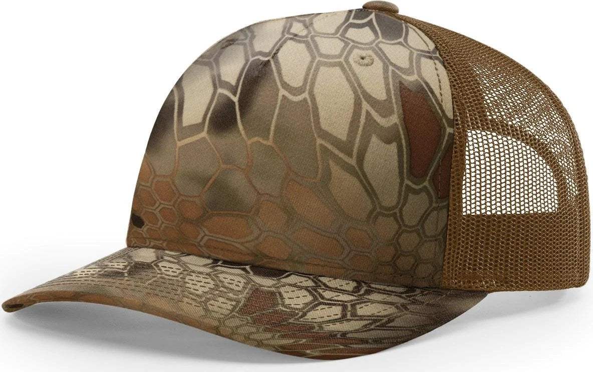 Richardson 112PFP Duck Camo Bottomland Camo Hat Five Panel Hat Trucker Cap - Image 14
