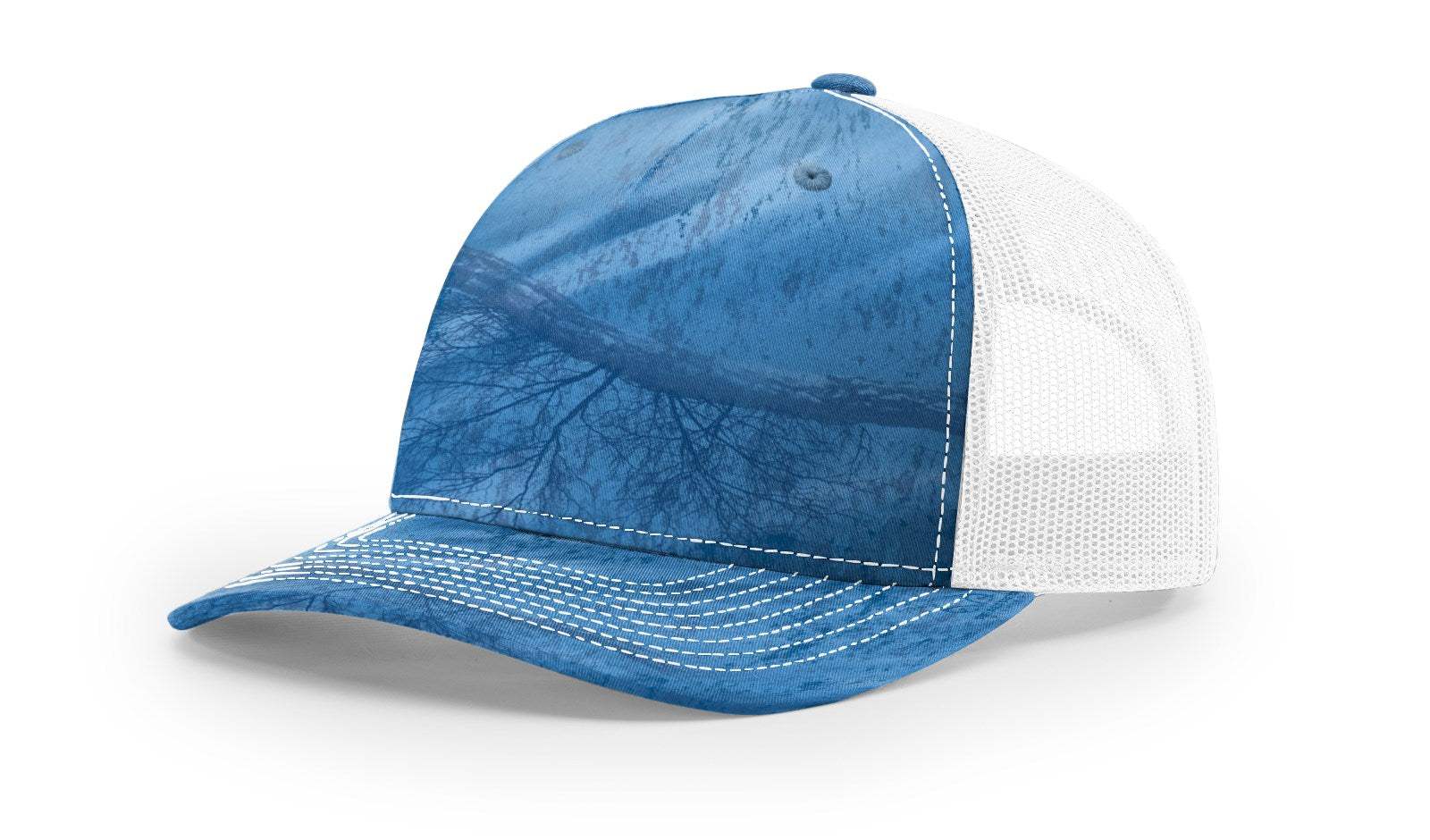 Richardson 112PFP Duck Camo Bottomland Camo Hat Five Panel Hat Trucker Cap - Image 22