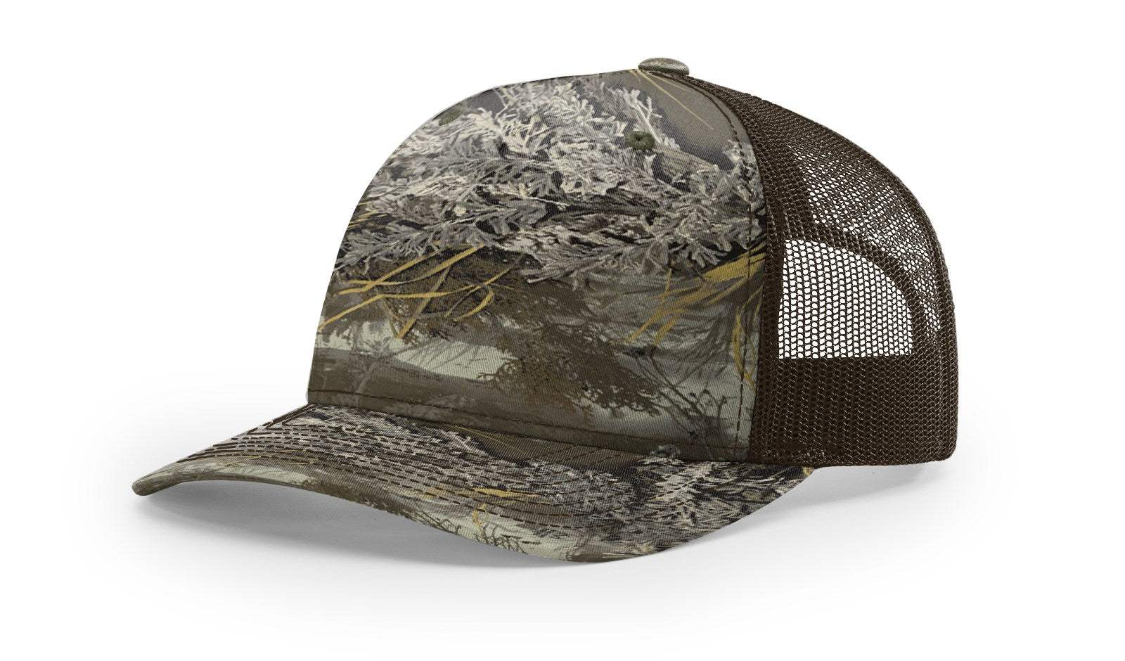Richardson 112PFP Duck Camo Bottomland Camo Hat Five Panel Hat Trucker Cap - Image 26
