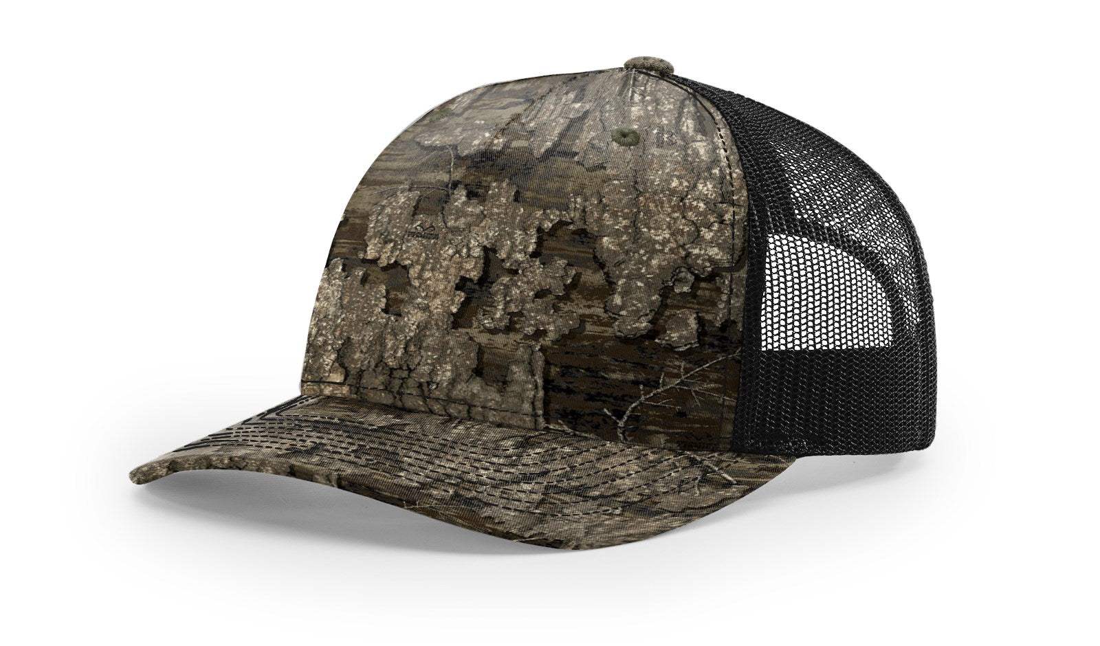 Richardson 112PFP Duck Camo Bottomland Camo Hat Five Panel Hat Trucker Cap - Image 27