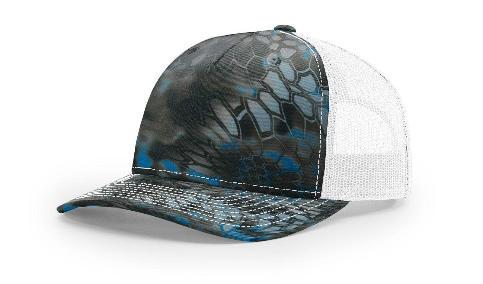 Richardson 112PFP Duck Camo Bottomland Camo Hat Five Panel Hat Trucker Cap - Image 28