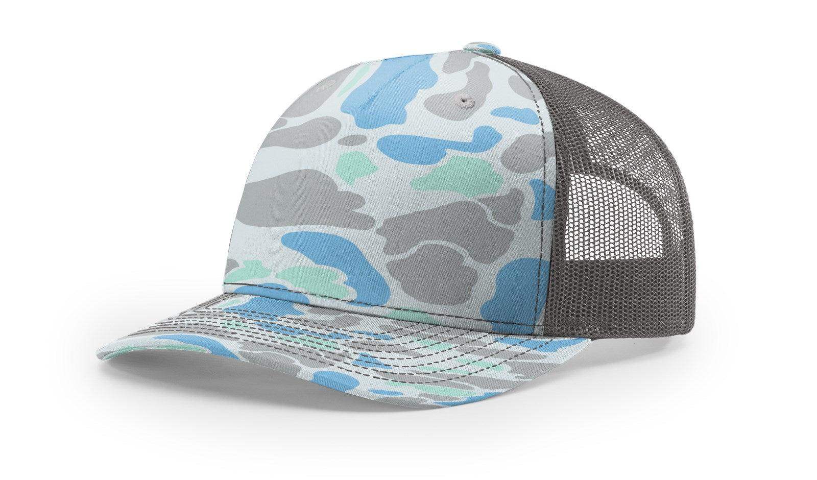 Richardson 112PFP Duck Camo Bottomland Camo Hat Five Panel Hat Trucker Cap - Image 3