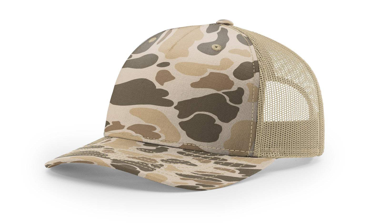 Richardson 112PFP Duck Camo Bottomland Camo Hat Five Panel Hat Trucker Cap - Image 32