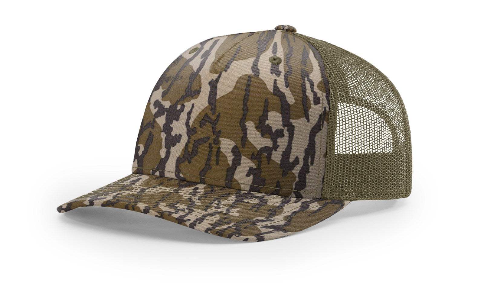 Richardson 112PFP Duck Camo Bottomland Camo Hat Five Panel Hat Trucker Cap - Image 33