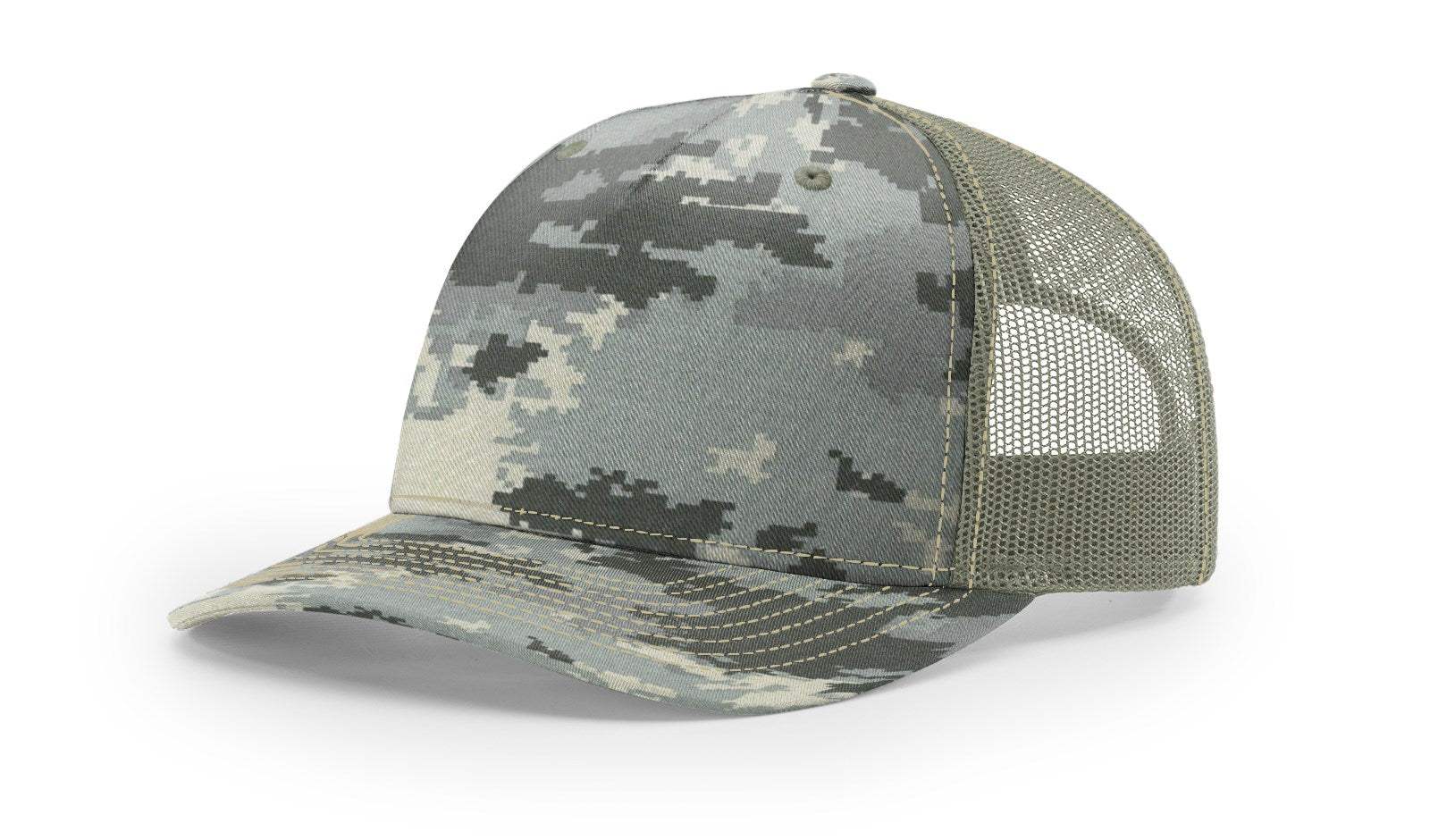 Richardson 112PFP Duck Camo Bottomland Camo Hat Five Panel Hat Trucker Cap - Image 37