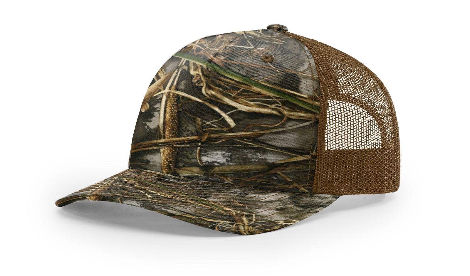 Richardson 112PFP Duck Camo Bottomland Camo Hat Five Panel Hat Trucker Cap - Image 40