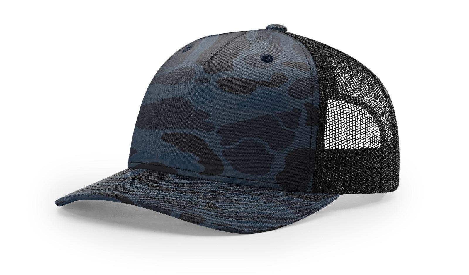 Richardson 112PFP Duck Camo Bottomland Camo Hat Five Panel Hat Trucker Cap - Image 8