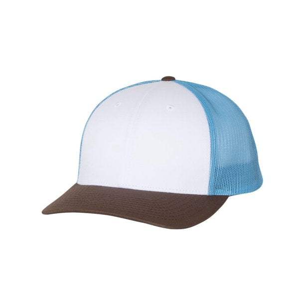 Richardson 115 Trucker Hat Low Profile Snapback 6 Panel Hat Trucker Cap MD/LG - Image 38