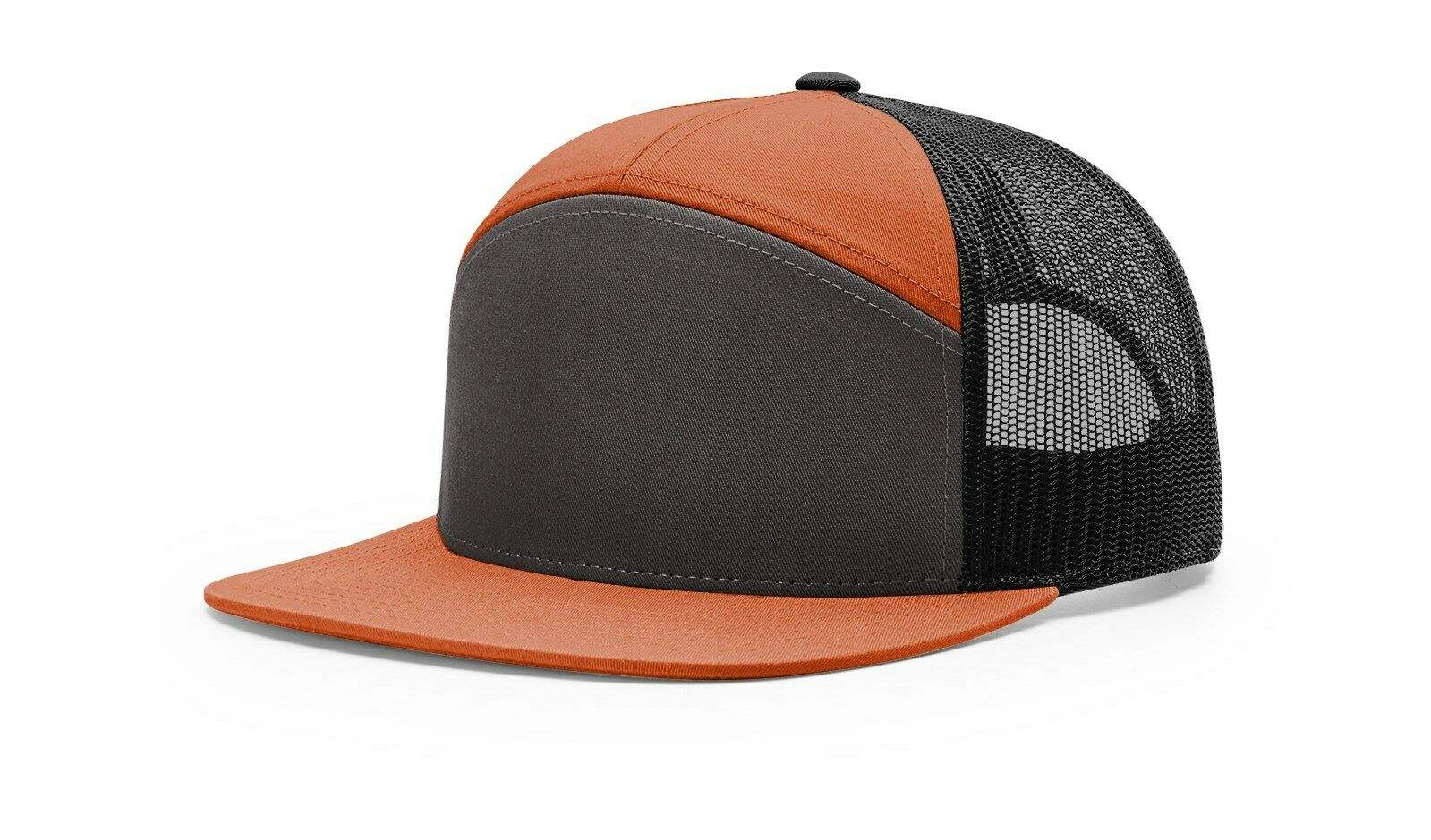 Richardson 168 Hat 7-Panel Trucker Cap Hi-Pro Adjustable Snapback - OSFM - Image 3
