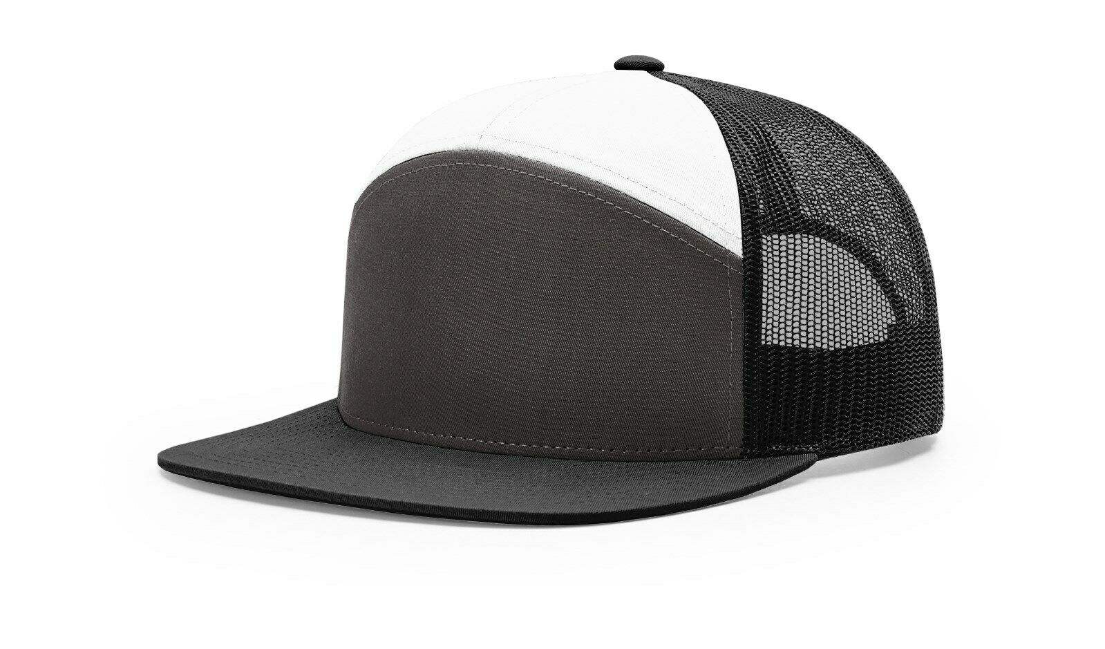Richardson 168 Hat 7-Panel Trucker Cap Hi-Pro Adjustable Snapback - OSFM - Image 4