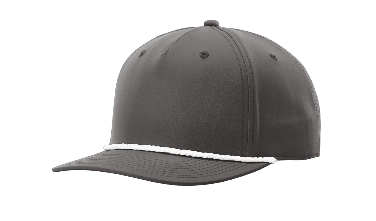 Richardson 258 Snapback Rope Hat Five Panel Classic Rope Cap Performance Polyester - Image 7
