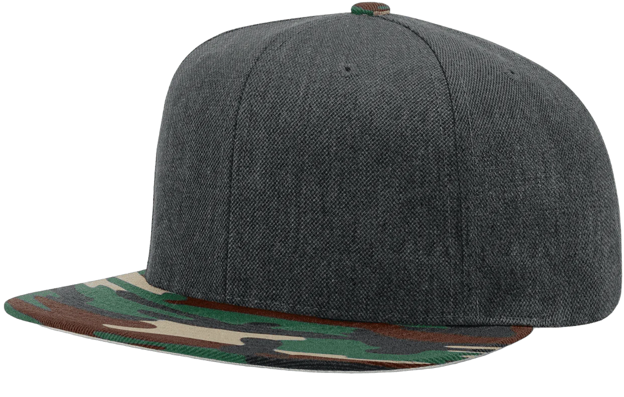 Richardson 510 Flatbill Snapback Cap Wool Blend Hat Hi-Profile Adjustable Snapback - Image 9