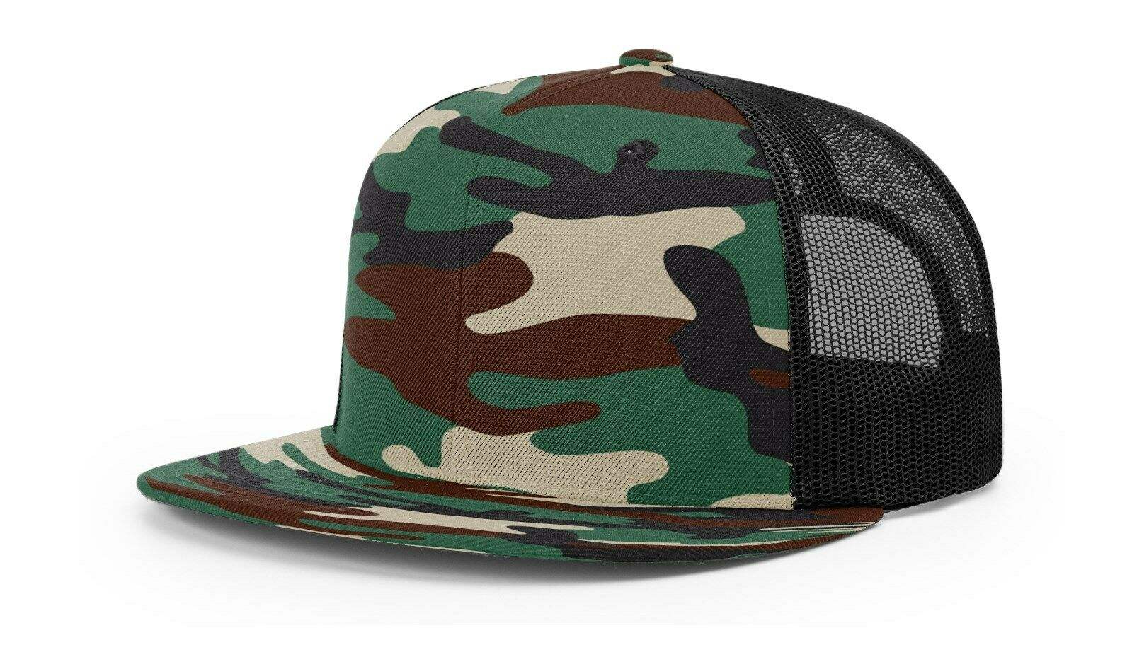 Richardson 511 Flatbill Hat Wool Blend Hi-Pro Trucker Adjustable Snapback - OSFM - Image 14
