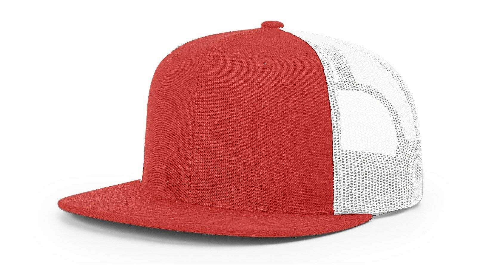 Richardson 511 Flatbill Hat Wool Blend Hi-Pro Trucker Adjustable Snapback - OSFM - Image 4