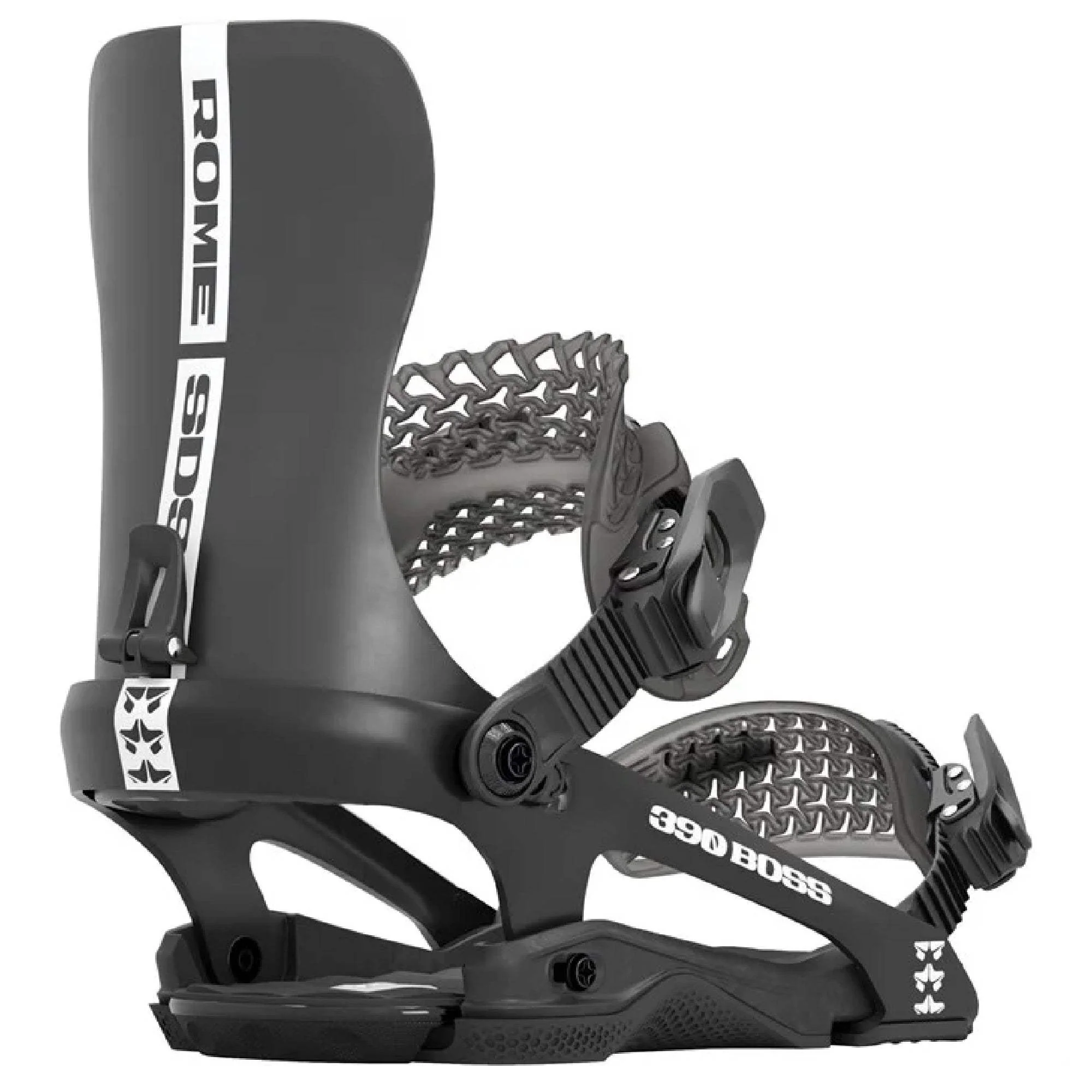 Rome 390 Boss High Back Rotation & Adjustable Baseplate Snowboard Bindings - Image 3