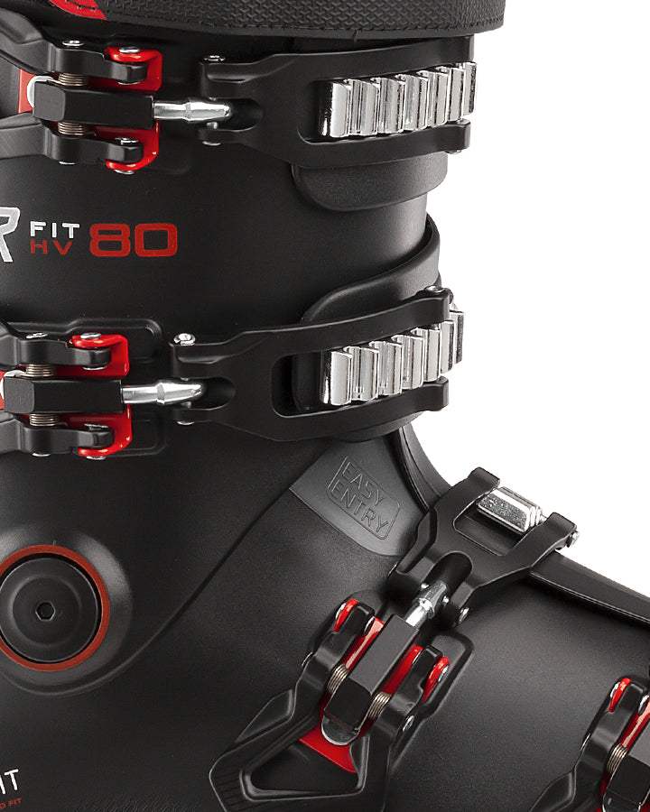 Roxa R-Fit 80 Ski Boots - Black/Black Anthracite | Comfortable and Supportive for Recreational Skiing - Image 2