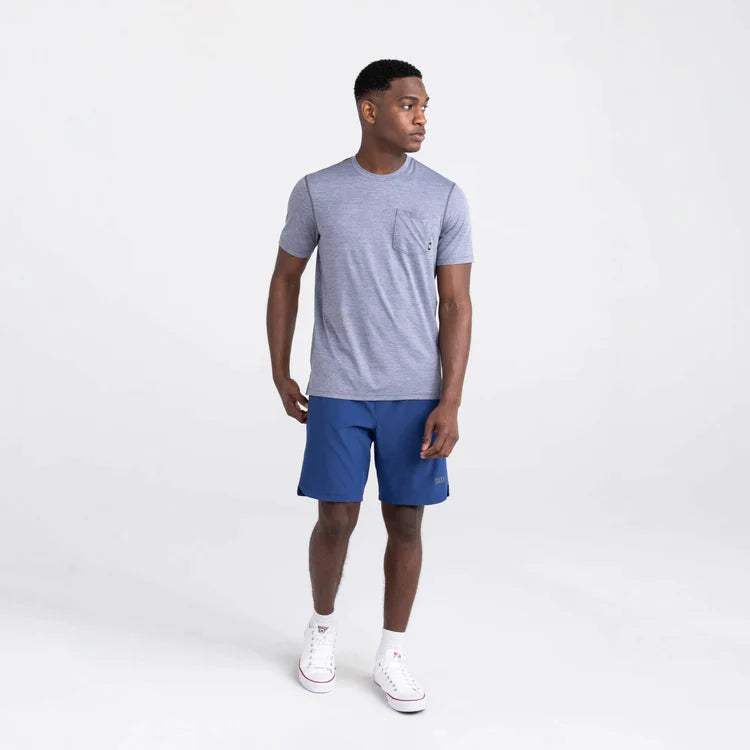 SAXX Droptemp Men's All Day Cooling Short Sleeve Pocket Tee UPF 50 Sun Shirt - Image 3