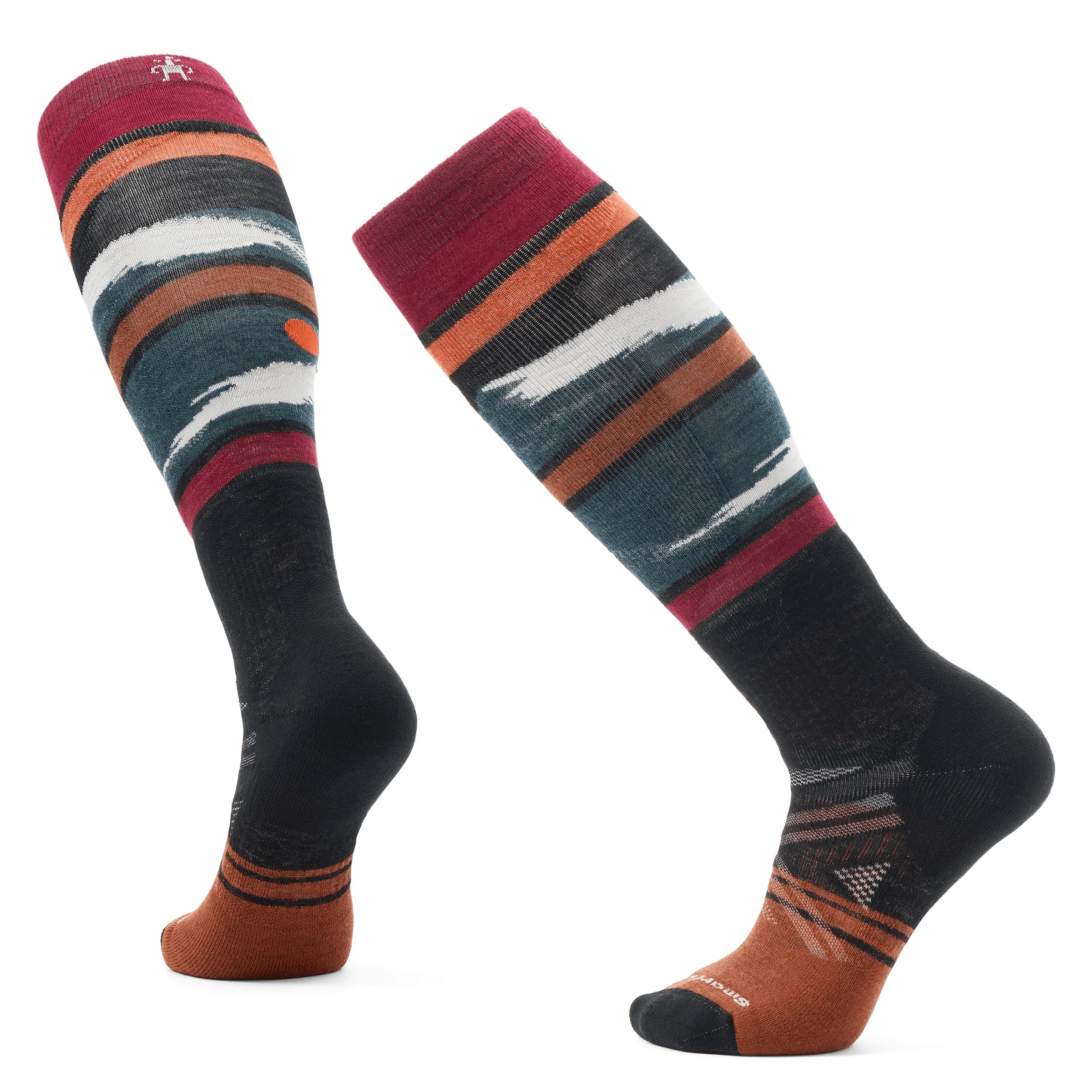 Smartwool Ski Full Cushion Midnight Ski Pattern Over The Calf Socks - Image 4