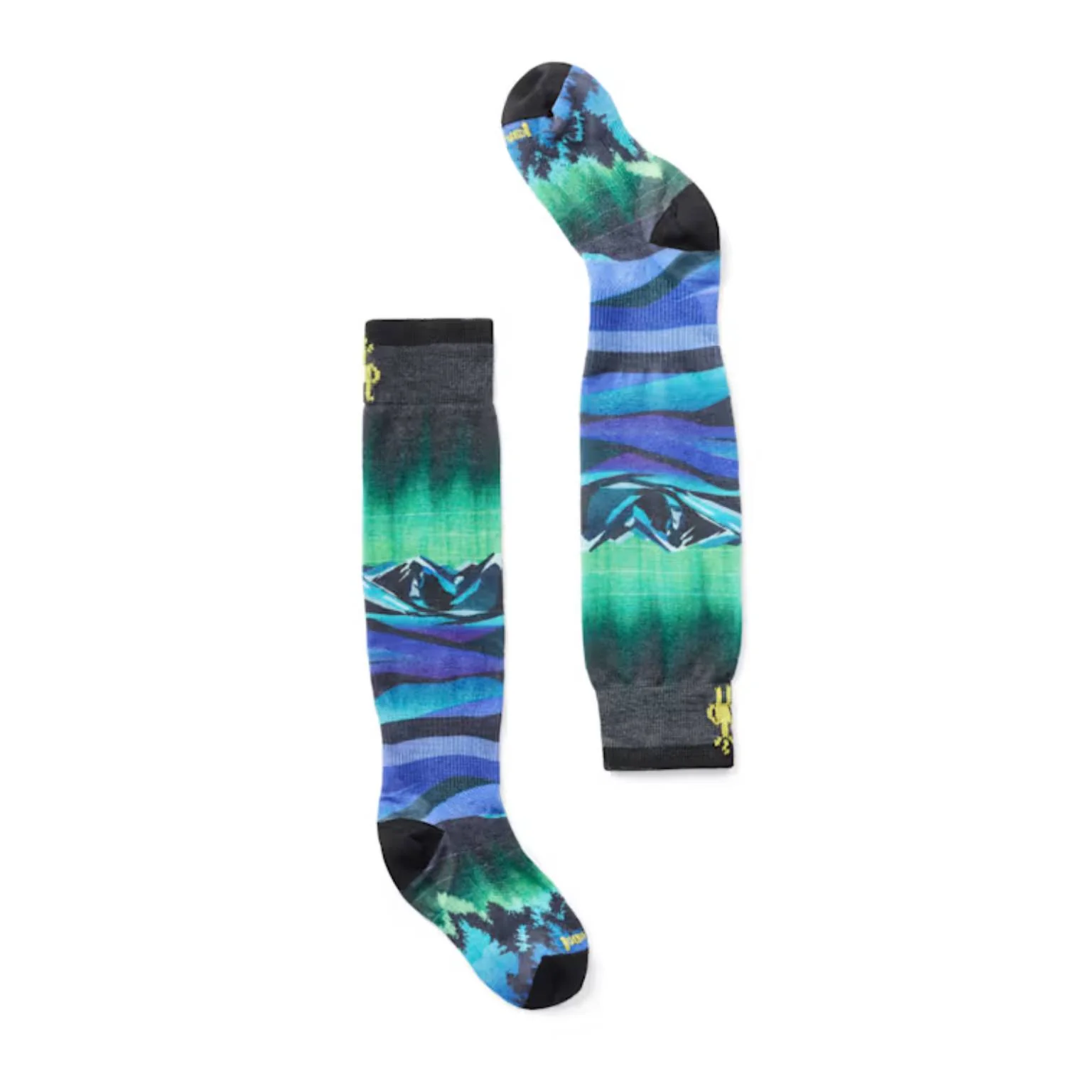 Smartwool Junior Ski Zero Cushion Aurora Flash Print OTC Socks - Image 2